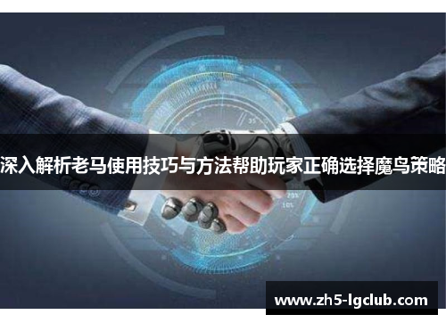 深入解析老马使用技巧与方法帮助玩家正确选择魔鸟策略