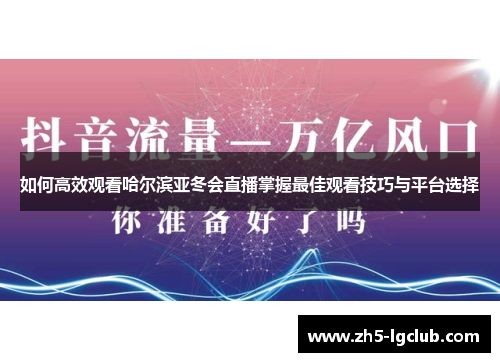 如何高效观看哈尔滨亚冬会直播掌握最佳观看技巧与平台选择
